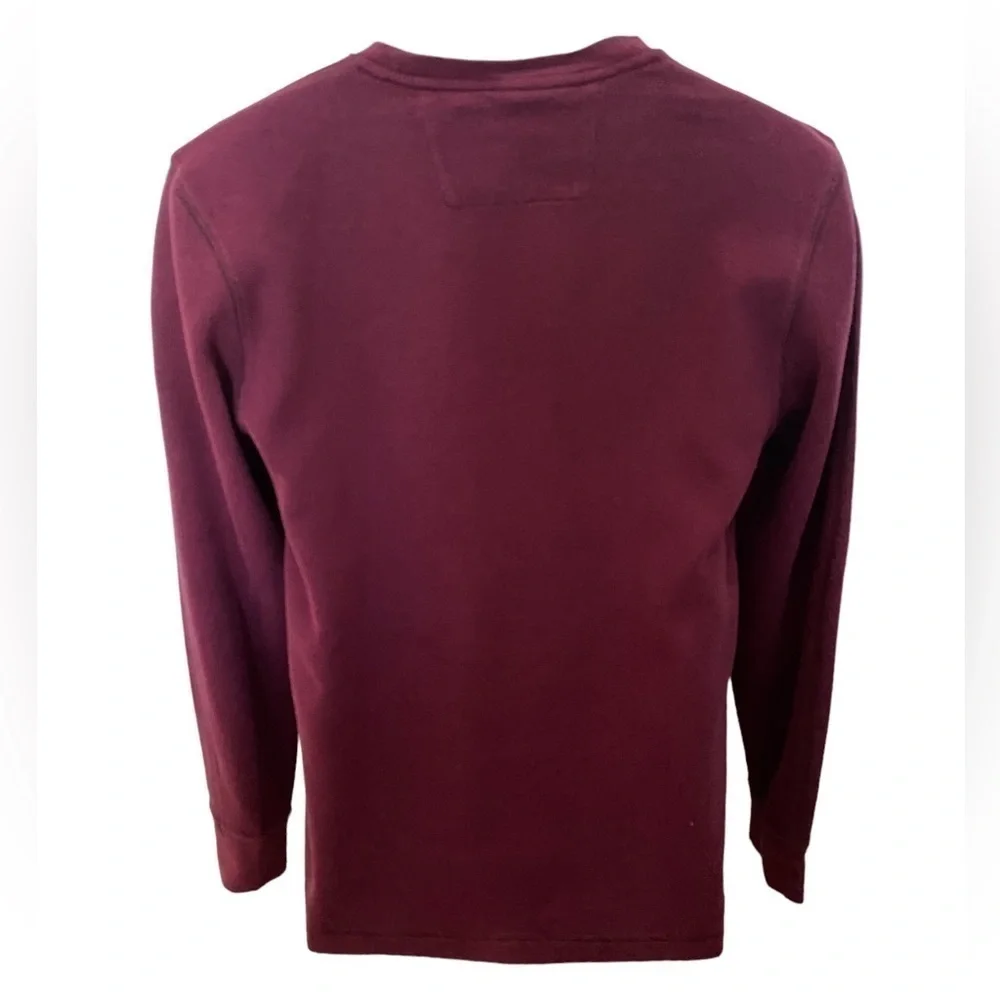 BANANA REPUBLIC Maroon Long Sleeve Shirt Men M Medium - Comfy!